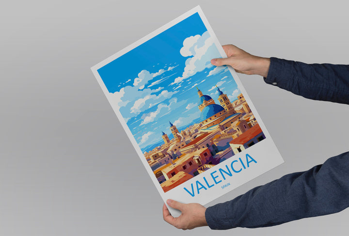 Valencia Travel Print Wall Art Valencia Wall Hanging Home Décor Valencia Gift Art Lovers Spain Art Lover Gift Valencia Print Spain Wall Art
