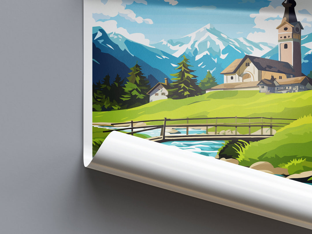 Ramsau Travel Print Wall Art Ramsau Wall Hanging Home Décor Ramsau Gift Art Lovers Germany Art Lover Gift Berchtesgaden