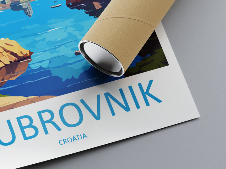 Dubrovnik Print Dubrovnik Home Decor Landscape Art Print Dubrovnik Wall Art for Croatia Enthusiast Gift Wall Hanging Dubrovnik Croatia Print