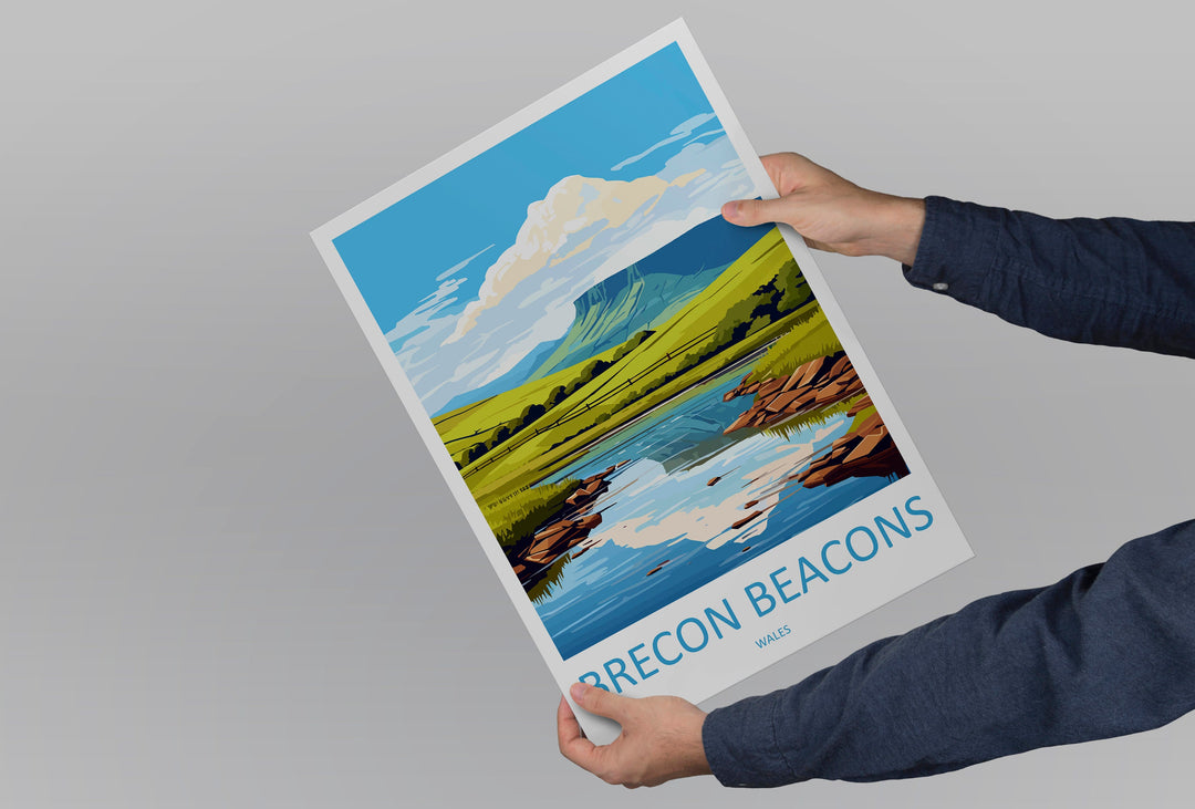 Brecon Beacons Print Brecon Beacons Home Decor Landscape Art Print Brecon Beacons Wall Nature Enthusiast Gift Wall Hanging Brecon Beacons