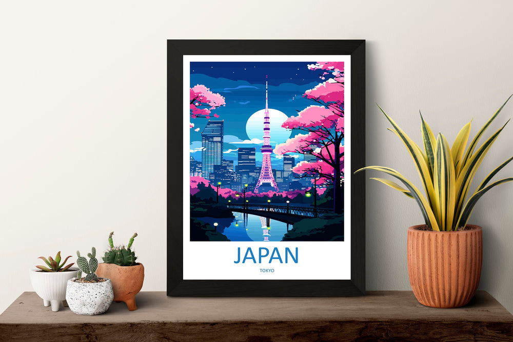 Japan Travel Print Wall Art Japan Wall Hanging Home Décor Japan Gift Art Lovers Tokyo Art Lover Gift Tokyo Travel Gift