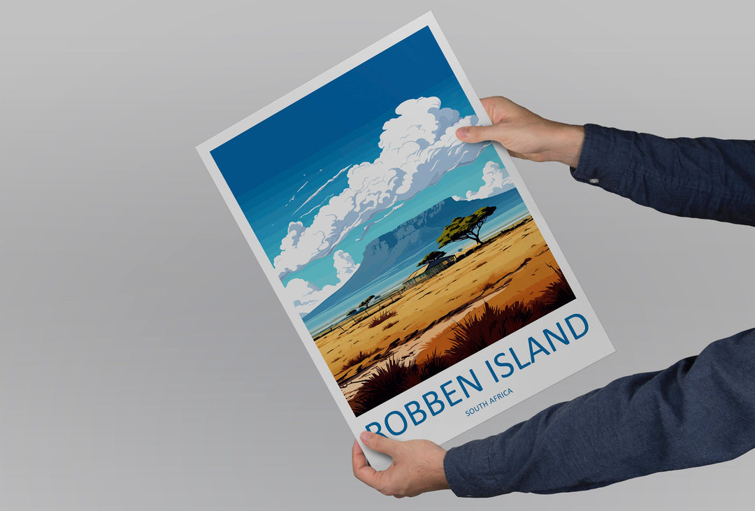 Robben Island Travel Print Wall Art Robben Island Wall Hanging Home Décor Robben Island Gift Lovers South Africa Art Print Robben Island