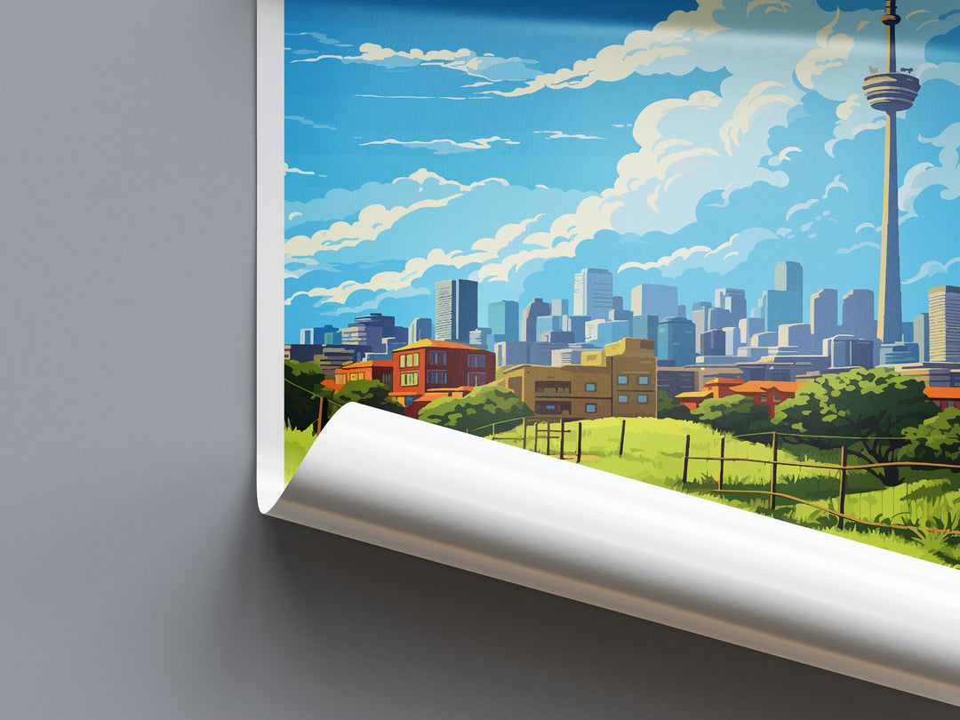 Johannesburg Travel Print Wall Art Johannesburg Wall Hanging Home Décor Johannesburg Gift Art Lovers South Africa Art Print Johannesburg Art