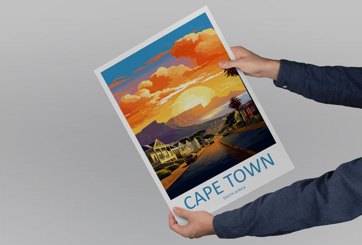 Cape Town Travel Print Wall Art Cape Town Wall Hanging Home Décor Cape Town Gift Art Lovers South Africa Art Print Cape Town Wall Décor Art