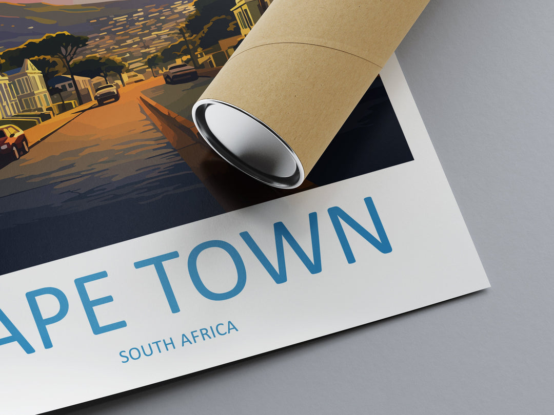 Cape Town Travel Print Wall Art Cape Town Wall Hanging Home Décor Cape Town Gift Art Lovers South Africa Art Print Cape Town Wall Décor Art