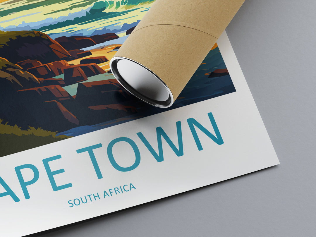 Cape Town Travel Print Wall Art Cape Town Wall Hanging Home Décor Cape Town Gift Art Lovers South Africa Art Print Cape Town Wall Décor Art