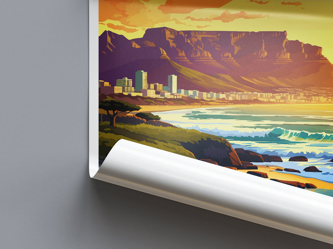 Cape Town Travel Print Wall Art Cape Town Wall Hanging Home Décor Cape Town Gift Art Lovers South Africa Art Print Cape Town Wall Décor Art