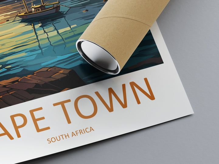 Cape Town Travel Print Wall Art Cape Town Wall Hanging Home Décor Cape Town Gift Art Lovers South Africa Art Print Cape Town Wall Décor Art