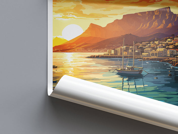 Cape Town Travel Print Wall Art Cape Town Wall Hanging Home Décor Cape Town Gift Art Lovers South Africa Art Print Cape Town Wall Décor Art