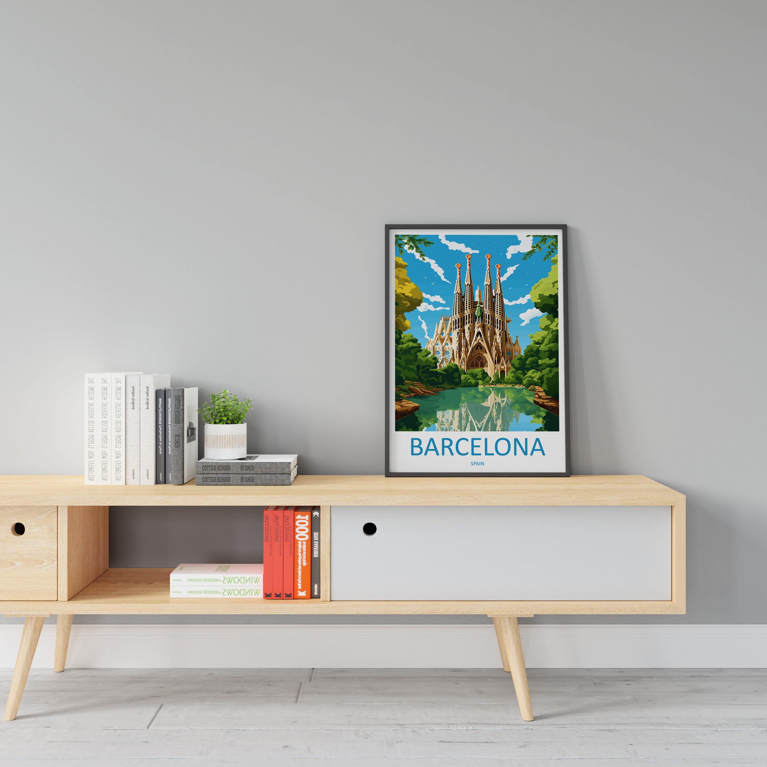 Barcelona Travel Print