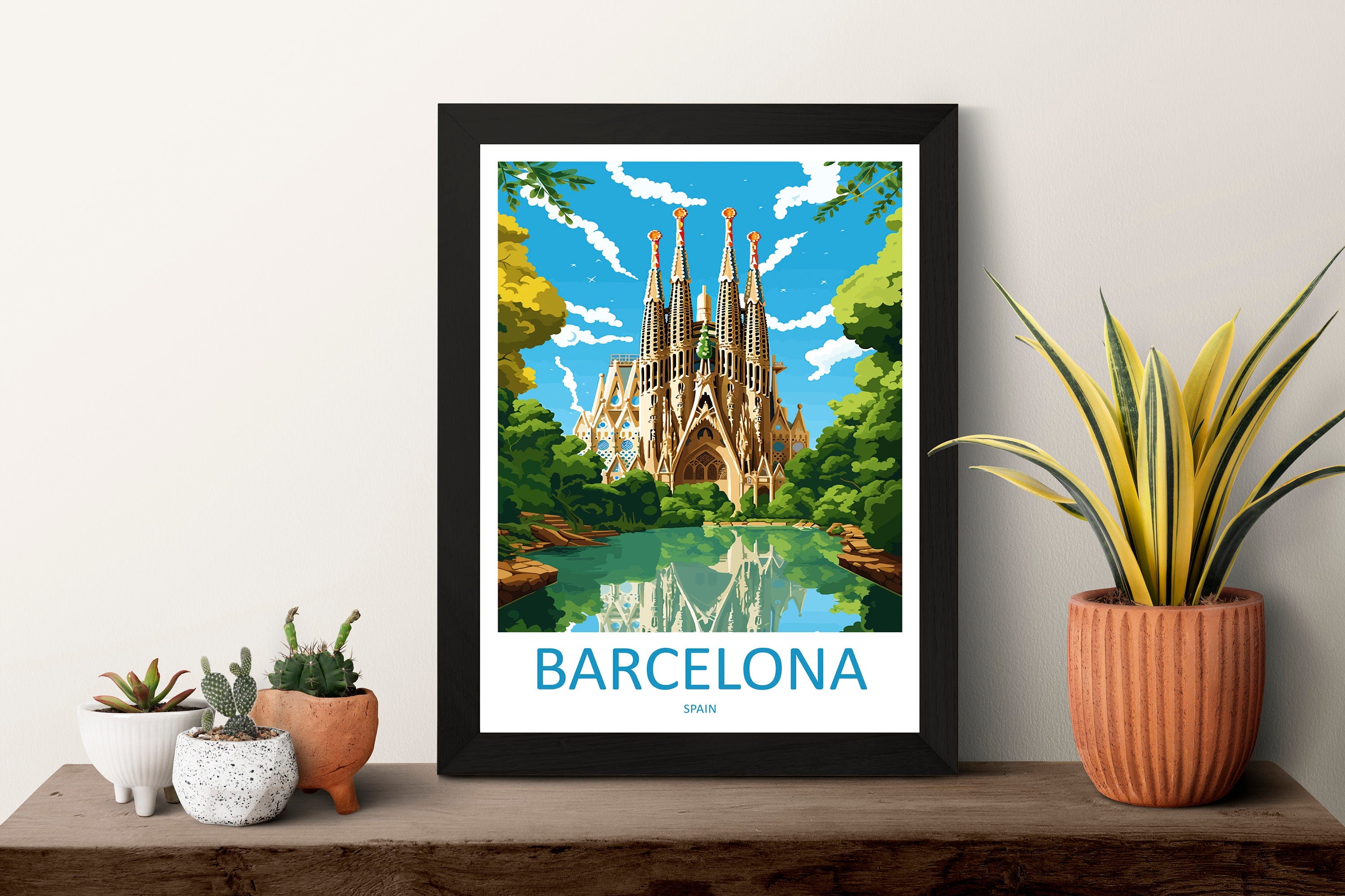 Barcelona Travel Print