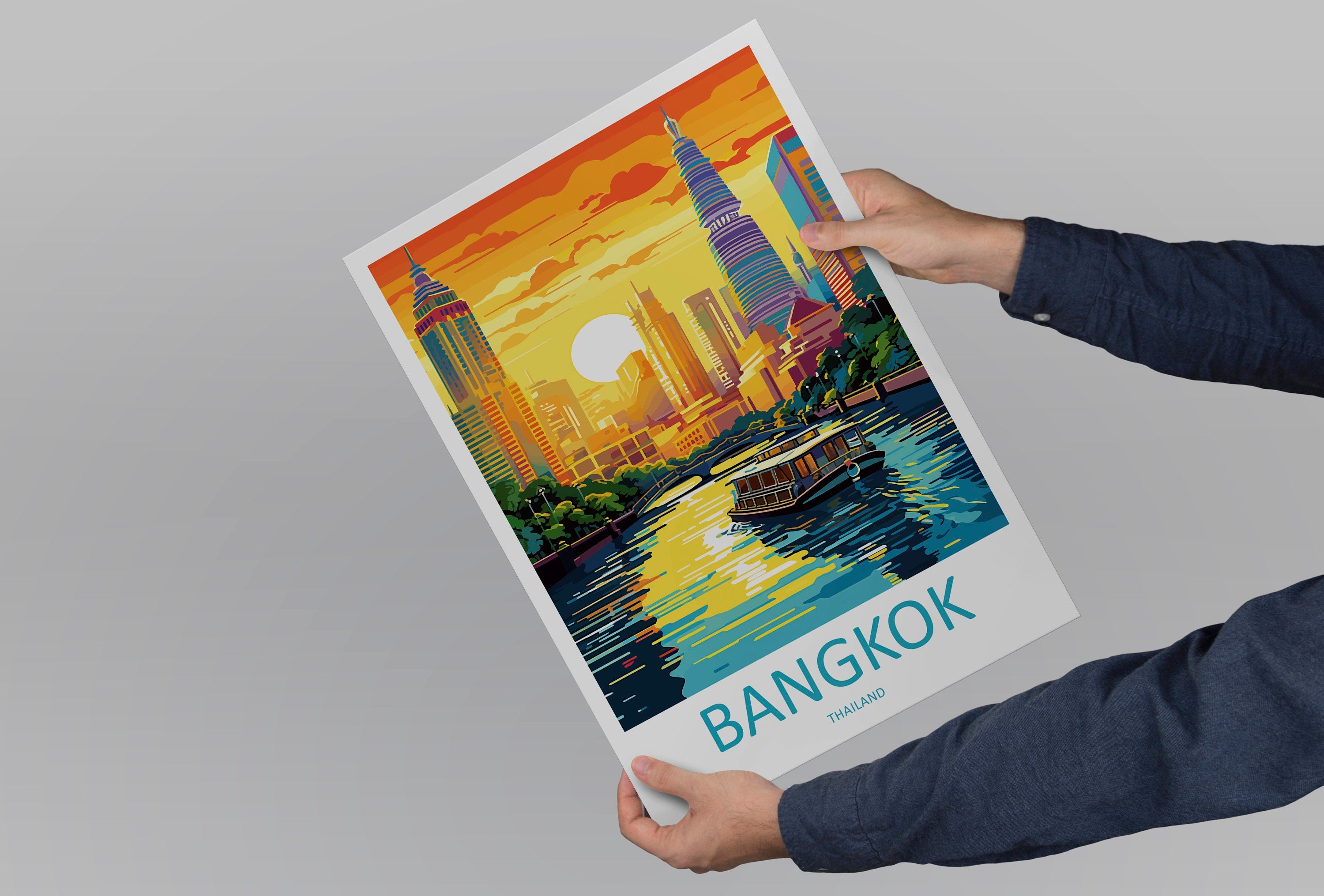 Bangkok Travel Print