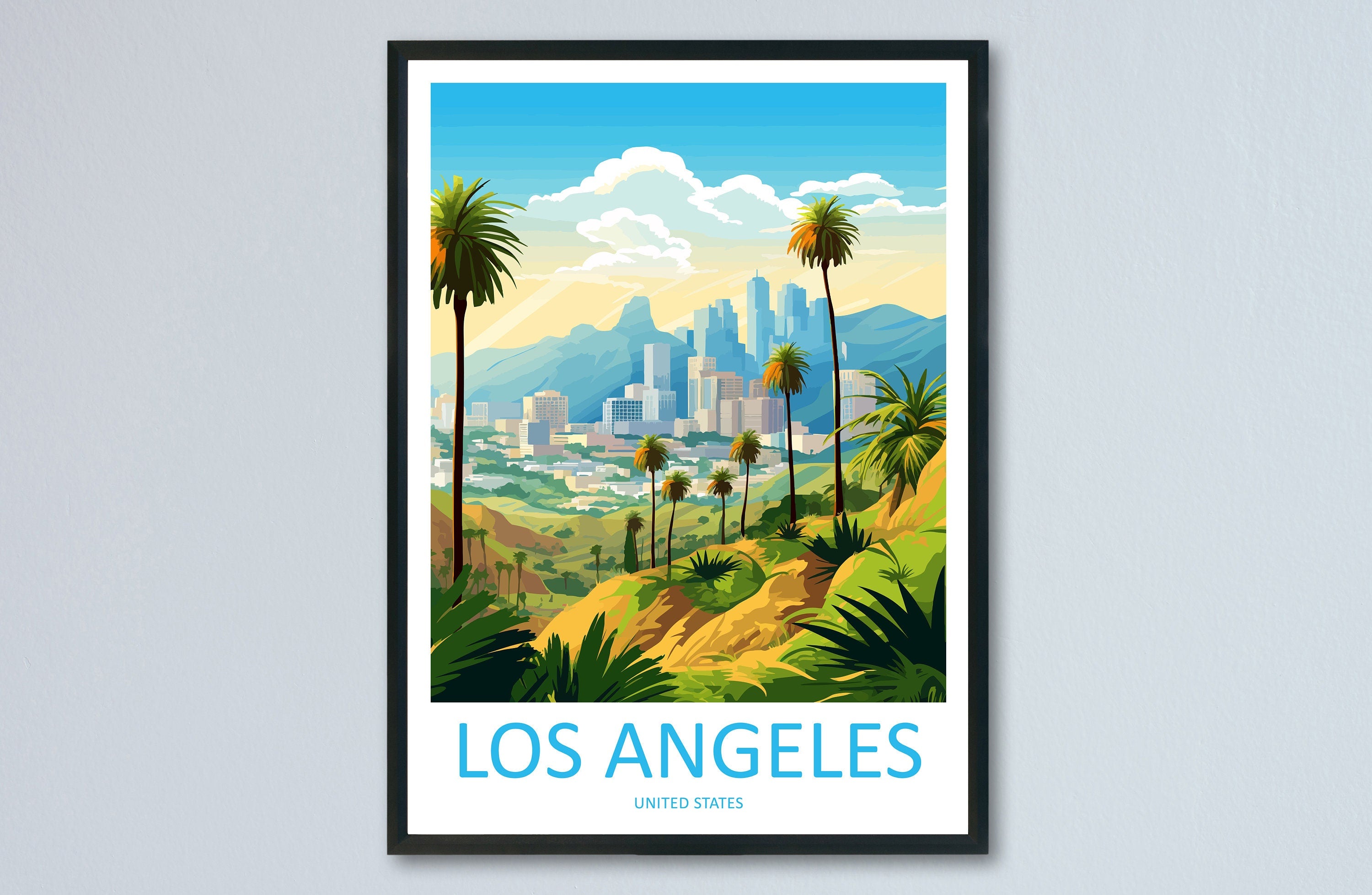 Los Angeles Travel Print