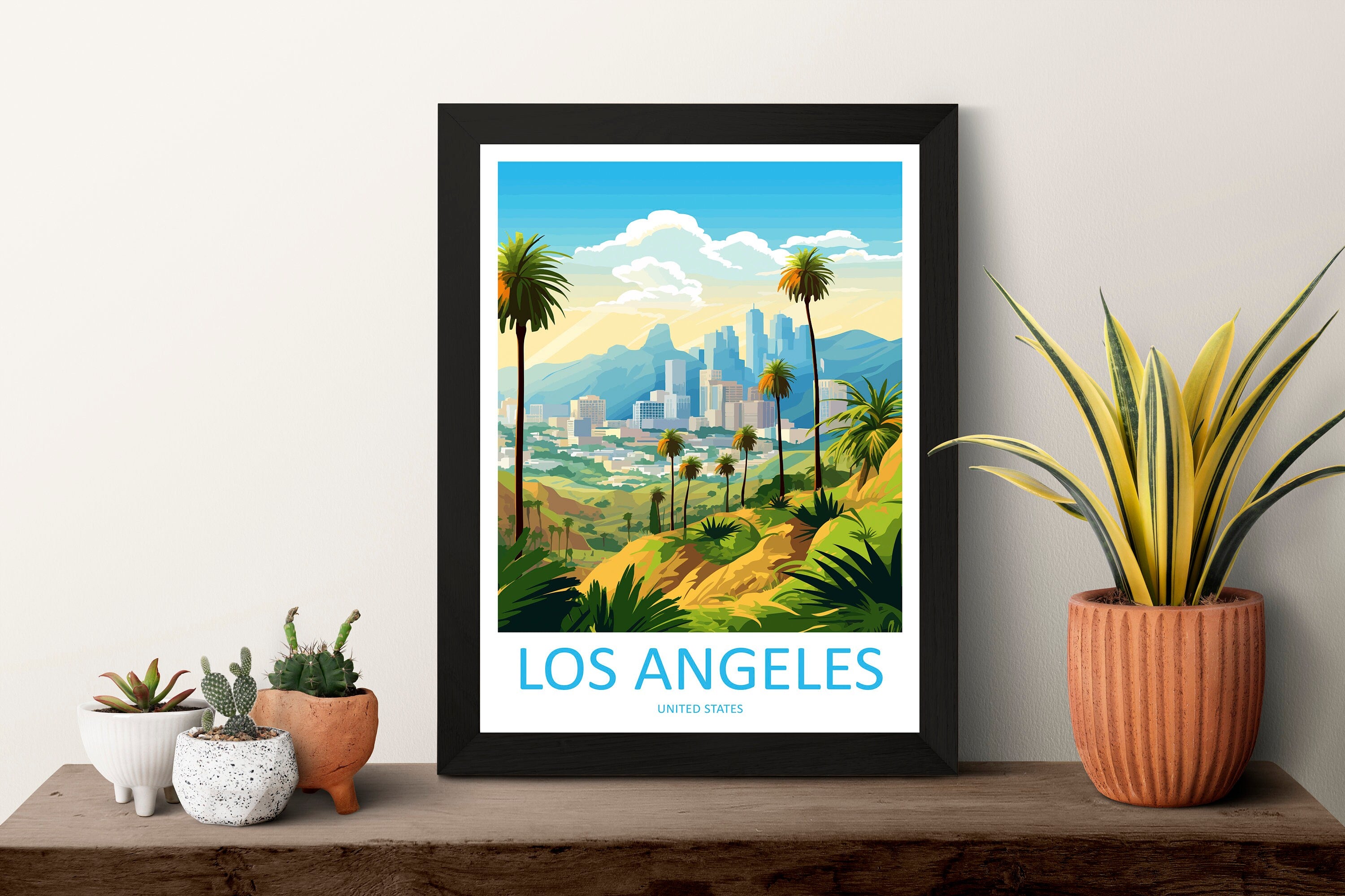 Los Angeles Travel Print