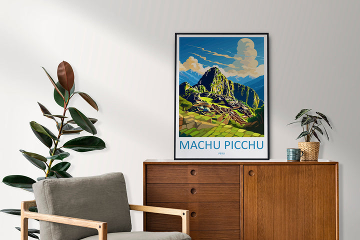 Machu Picchu Travel Print Wall Art Machu Picchu Wall Hanging Home Décor Machu Picchu Gift Art Lovers Peru Art Lover Gift Peru