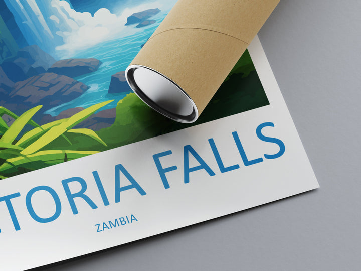 Victoria Falls Travel Print Wall Art Victoria Falls Wall Hanging Home Decor Victoria Falls Gift Art Lovers Wall Art Print Art Victoria Falls