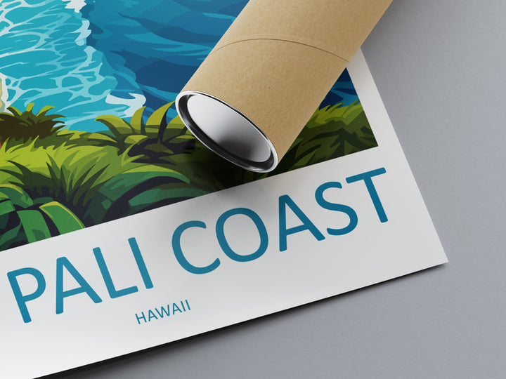 Na Pali Coast Travel Print Wall Art Na Pali Coast Wall Hanging Home Décor Na Pali Coast Gift Art Lovers Hawaii Art Lover Gift Print Artwork
