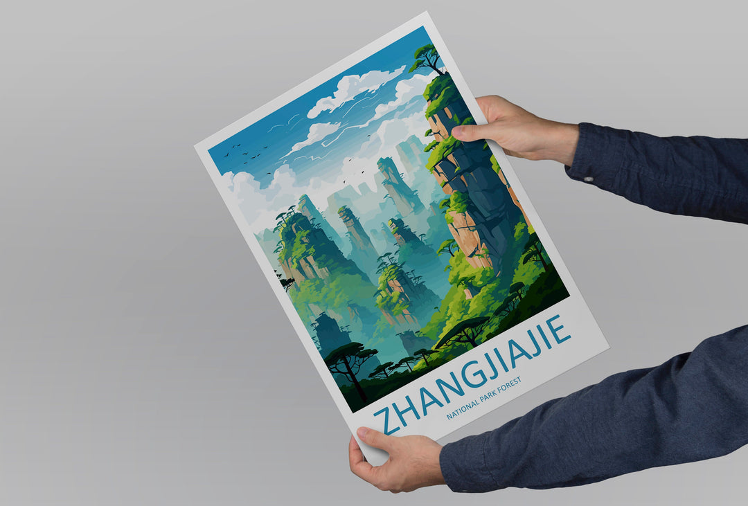 Zhangjiajie Travel Print Wall Art Zhangjiajie Wall Hanging Home Décor Gift Zhangjiajie Art Lovers China Zhangjiajie Art Gift Lover Print