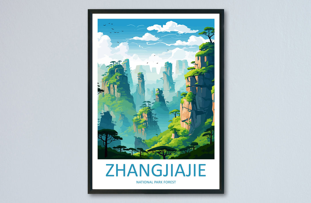 Zhangjiajie Travel Print Wall Art Zhangjiajie Wall Hanging Home Décor Gift Zhangjiajie Art Lovers China Zhangjiajie Art Gift Lover Print