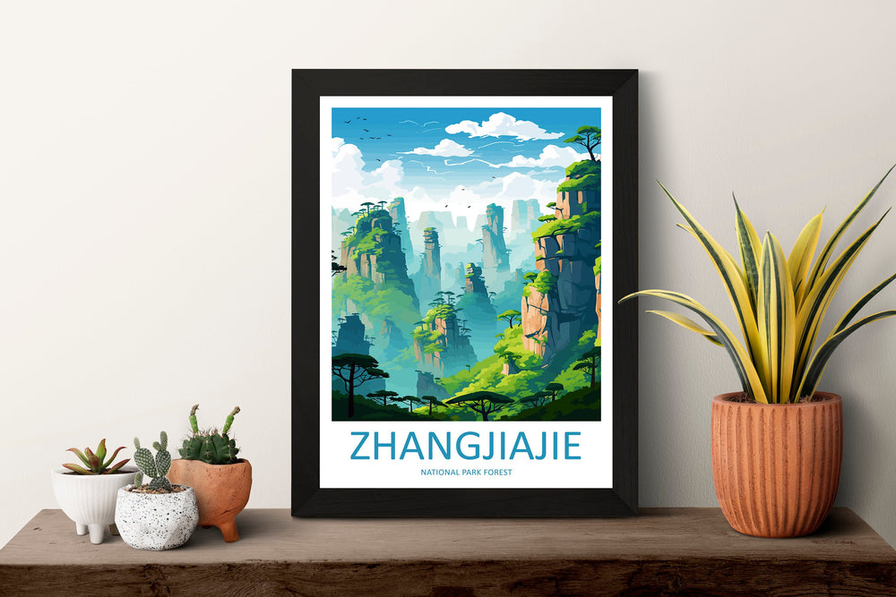 Zhangjiajie Travel Print Wall Art Zhangjiajie Wall Hanging Home Décor Gift Zhangjiajie Art Lovers China Zhangjiajie Art Gift Lover Print