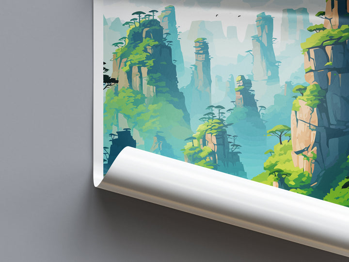 Zhangjiajie Travel Print Wall Art Zhangjiajie Wall Hanging Home Décor Gift Zhangjiajie Art Lovers China Zhangjiajie Art Gift Lover Print