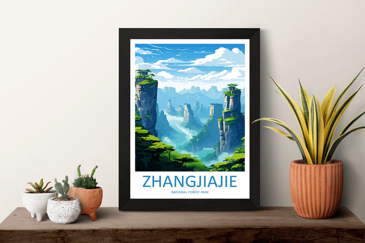 Zhangjiajie Travel Print Wall Art Zhangjiajie Wall Hanging Home Décor Gift Zhangjiajie Art Lovers China Zhangjiajie Art Gift Lover Print