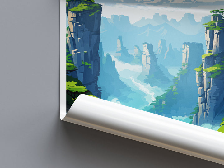 Zhangjiajie Travel Print Wall Art Zhangjiajie Wall Hanging Home Décor Gift Zhangjiajie Art Lovers China Zhangjiajie Art Gift Lover Print