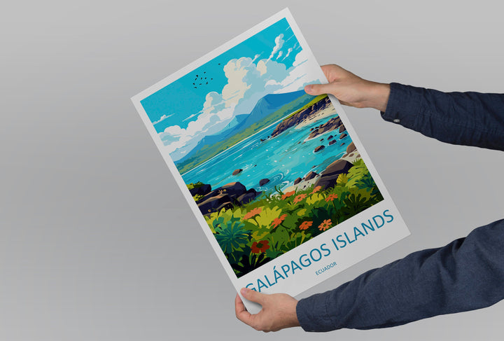 Galápagos Islands Travel Print Wall Art Galápagos Islands Wall Hanging Home Décor Galápagos Islands Gift Art Lovers Ecuador Art Lover Gift