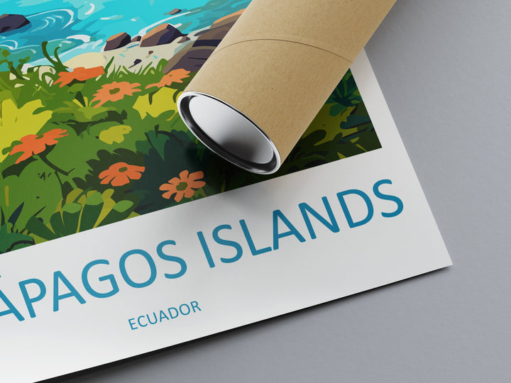 Galápagos Islands Travel Print Wall Art Galápagos Islands Wall Hanging Home Décor Galápagos Islands Gift Art Lovers Ecuador Art Lover Gift