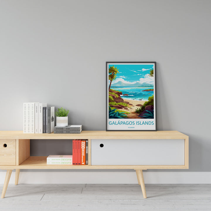 Galápagos Islands Travel Print Wall Art Galápagos Islands Wall Hanging Home Décor Galápagos Islands Gift Art Lovers Ecuador Art Lover Gift