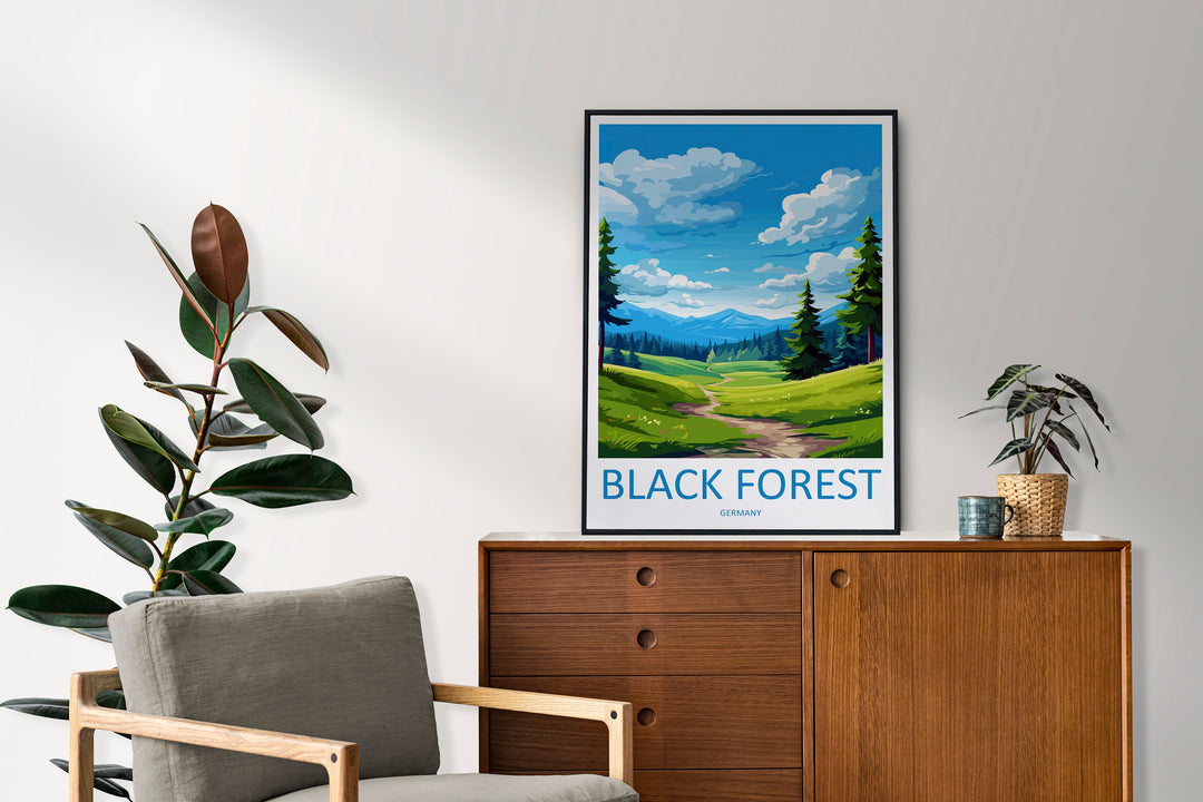 Black Forest Travel Print Black Forest Home Décor Germany Art Print Germany Black Forest Wall Print For Black Forest Gift For Germany Wall