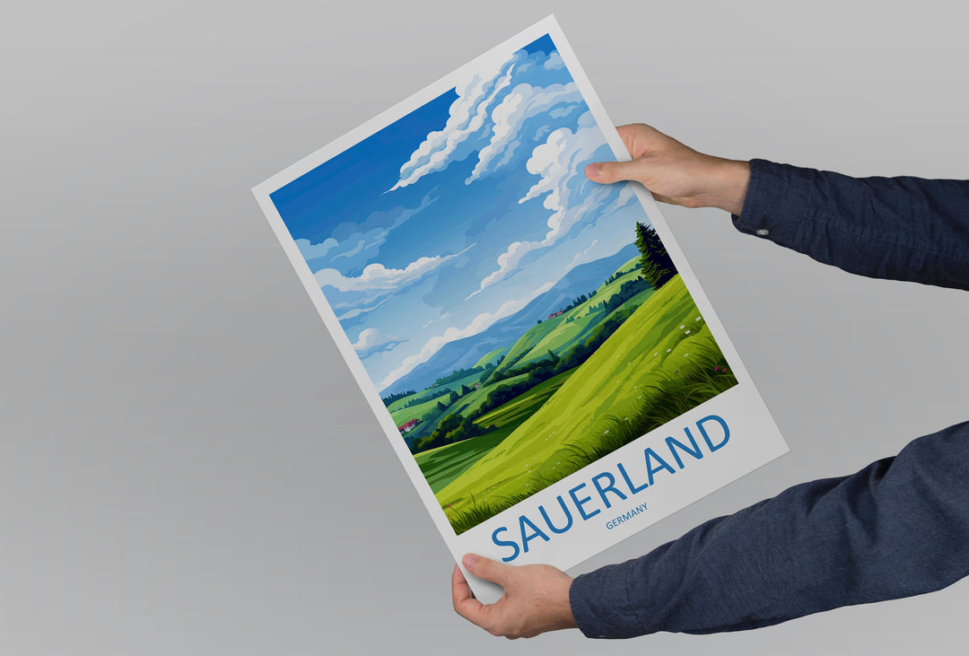 Sauerland Travel Print Sauerland Home Décor Germany Art Print Germany Sauerland Wall Print For Sauerland Gift For Germany Wall