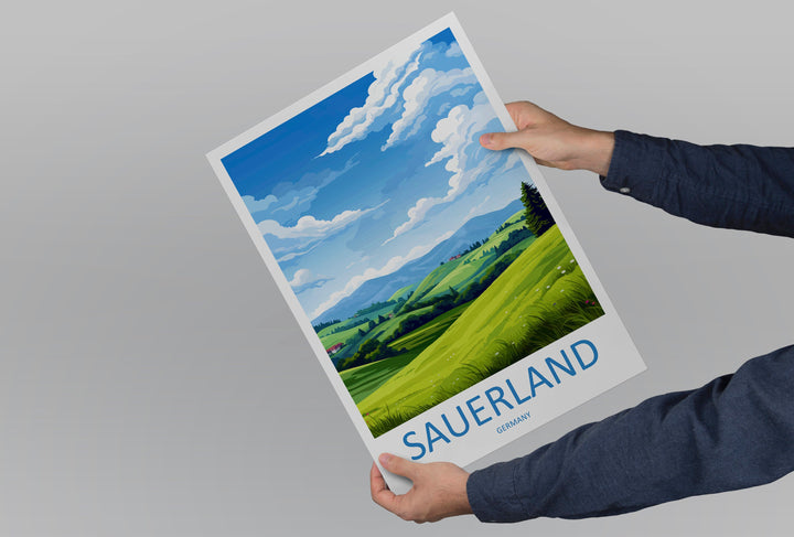Sauerland Travel Print Sauerland Home Décor Germany Art Print Germany Sauerland Wall Print For Sauerland Gift For Germany Wall