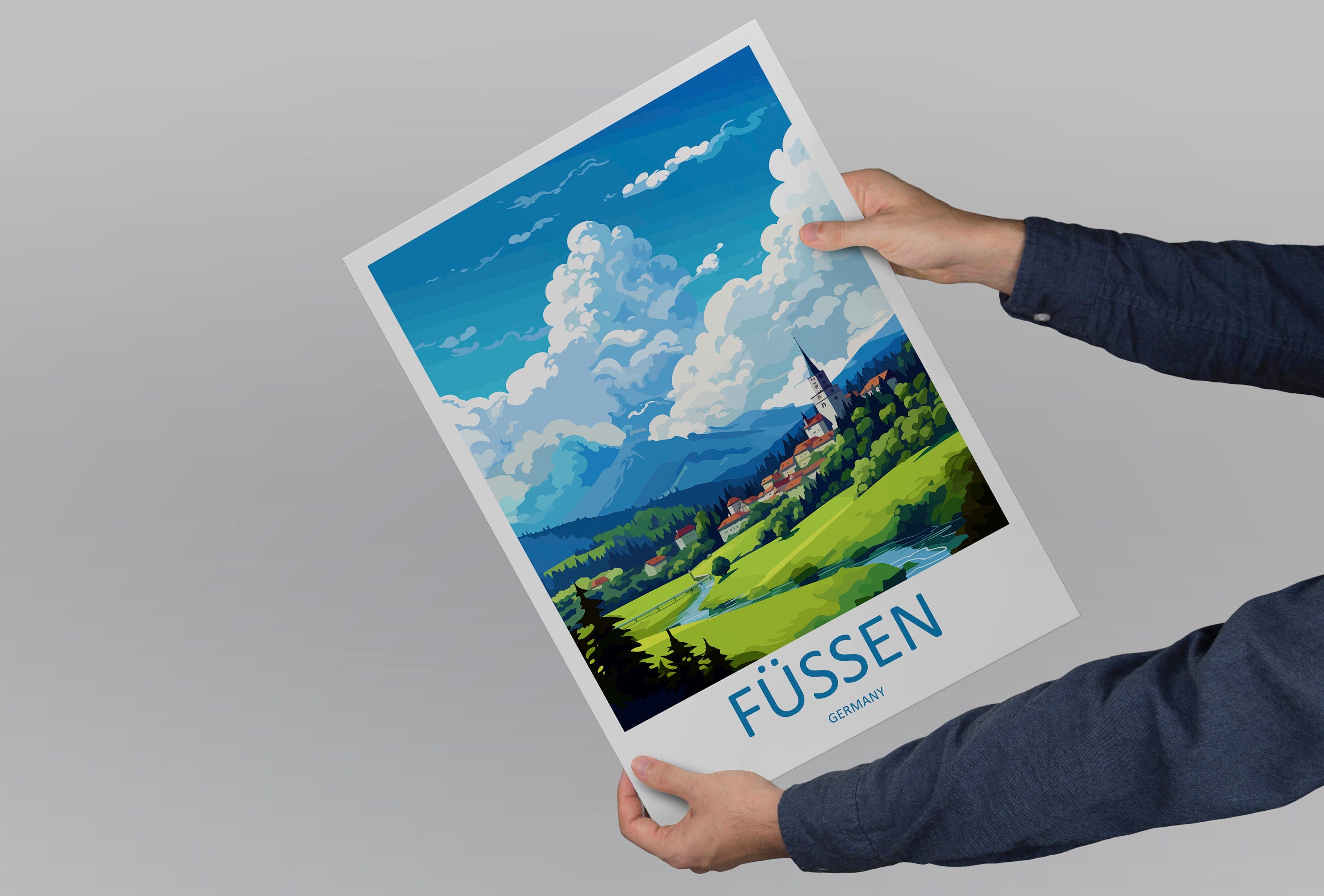 Füssen Travel Print