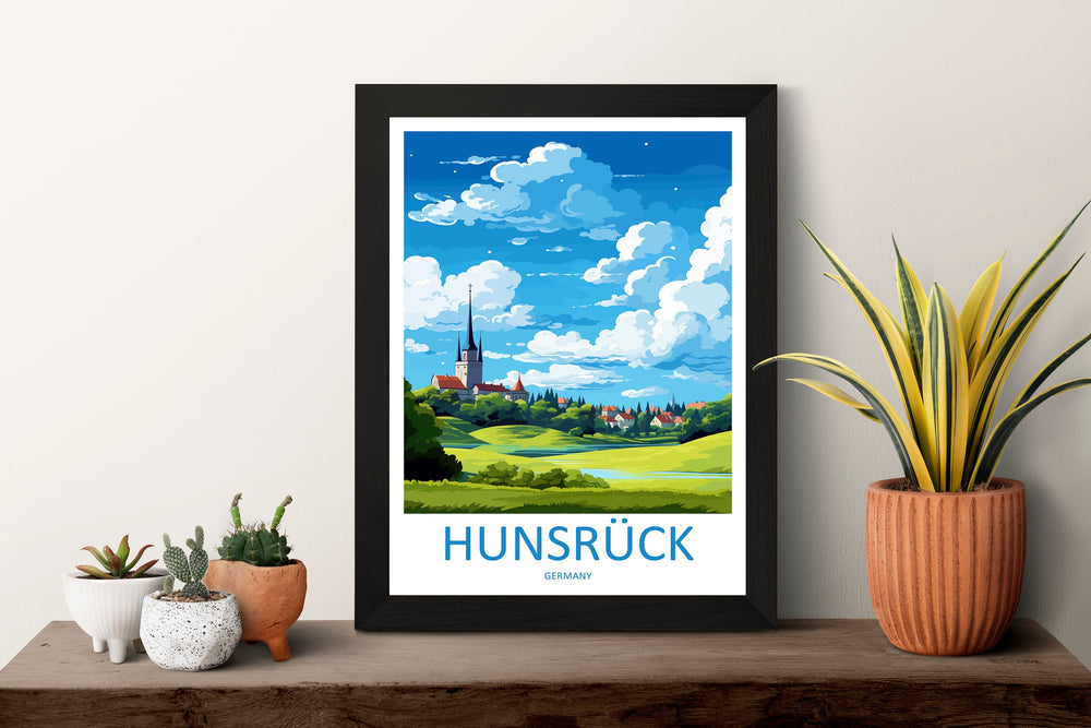 Hunsrück Travel Print Hunsrück Home Décor Germany Art Print Germany Hunsrück Wall Print For Hunsrück Gift