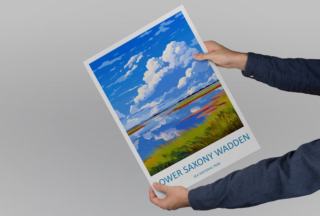Lower Saxony Wadden Travel Print Lower Saxony Wadden Home Décor Germany Art Print Germany Lower Saxony Wadden Wall Print