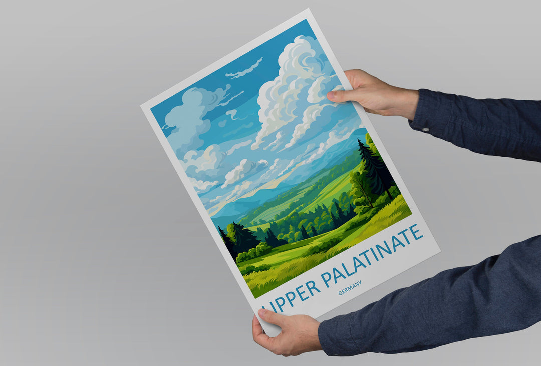 Upper Palatinate Travel Print Upper Palatinate Home Décor Germany Art Print Germany Upper Palatinate Wall Print Gift For Germany Fans
