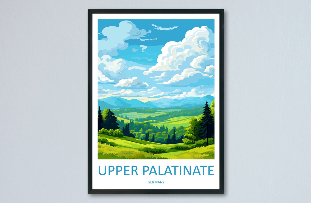 Upper Palatinate Travel Print Upper Palatinate Home Décor Germany Art Print Germany Upper Palatinate Wall Print Gift For Germany Fans