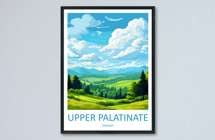 Upper Palatinate Travel Print Upper Palatinate Home Décor Germany Art Print Germany Upper Palatinate Wall Print Gift For Germany Fans
