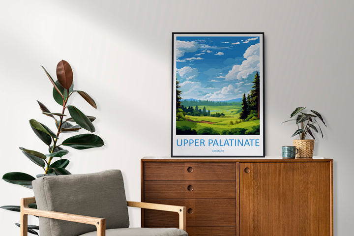 Upper Palatinate Travel Print Upper Palatinate Home Décor Germany Art Print Germany Upper Palatinate Wall Print Gift For Germany Fans