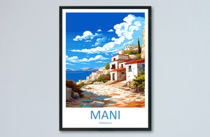 Mani Peninsula Travel Print