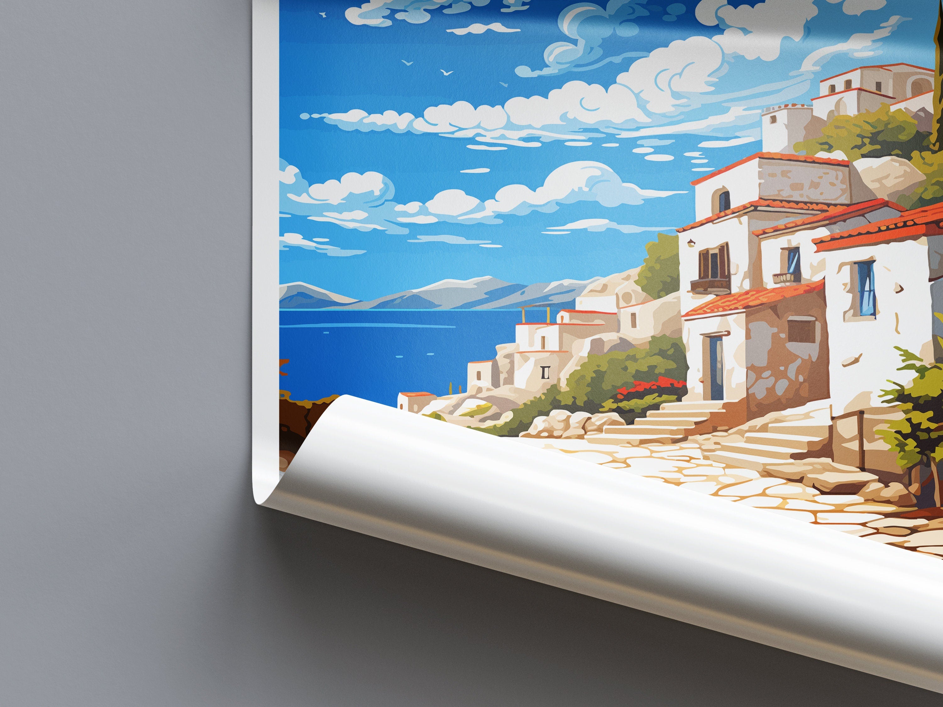 Mani Peninsula Travel Print