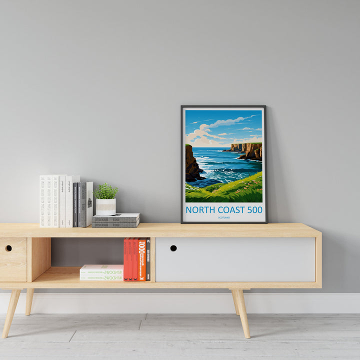 North Coast 500 Print North Coast 500 Home Decor North Coast 500 Art Print North Coast 500 Wall Art Scotland Enthusiast Gift Wall Hanging