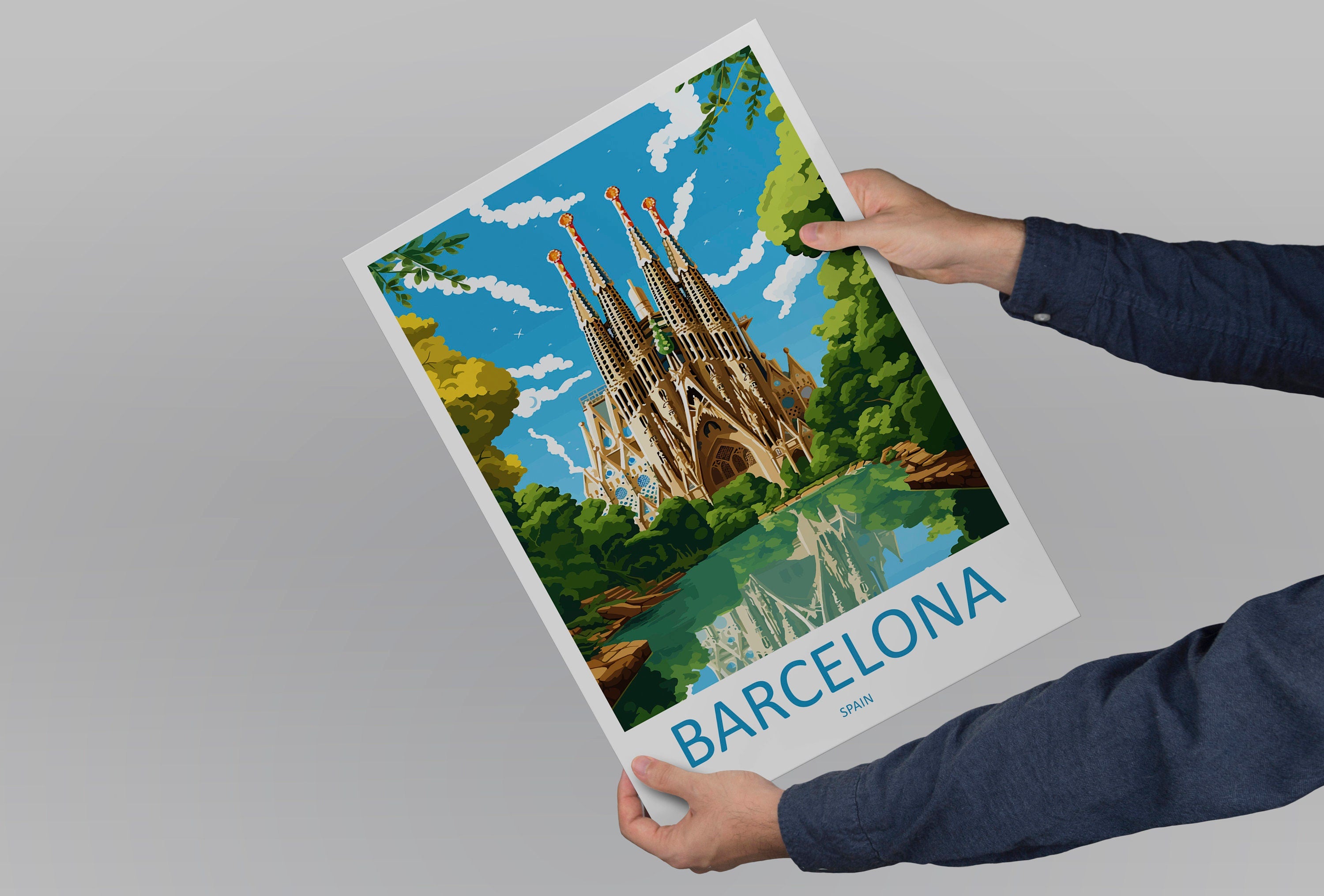 Barcelona Travel Print