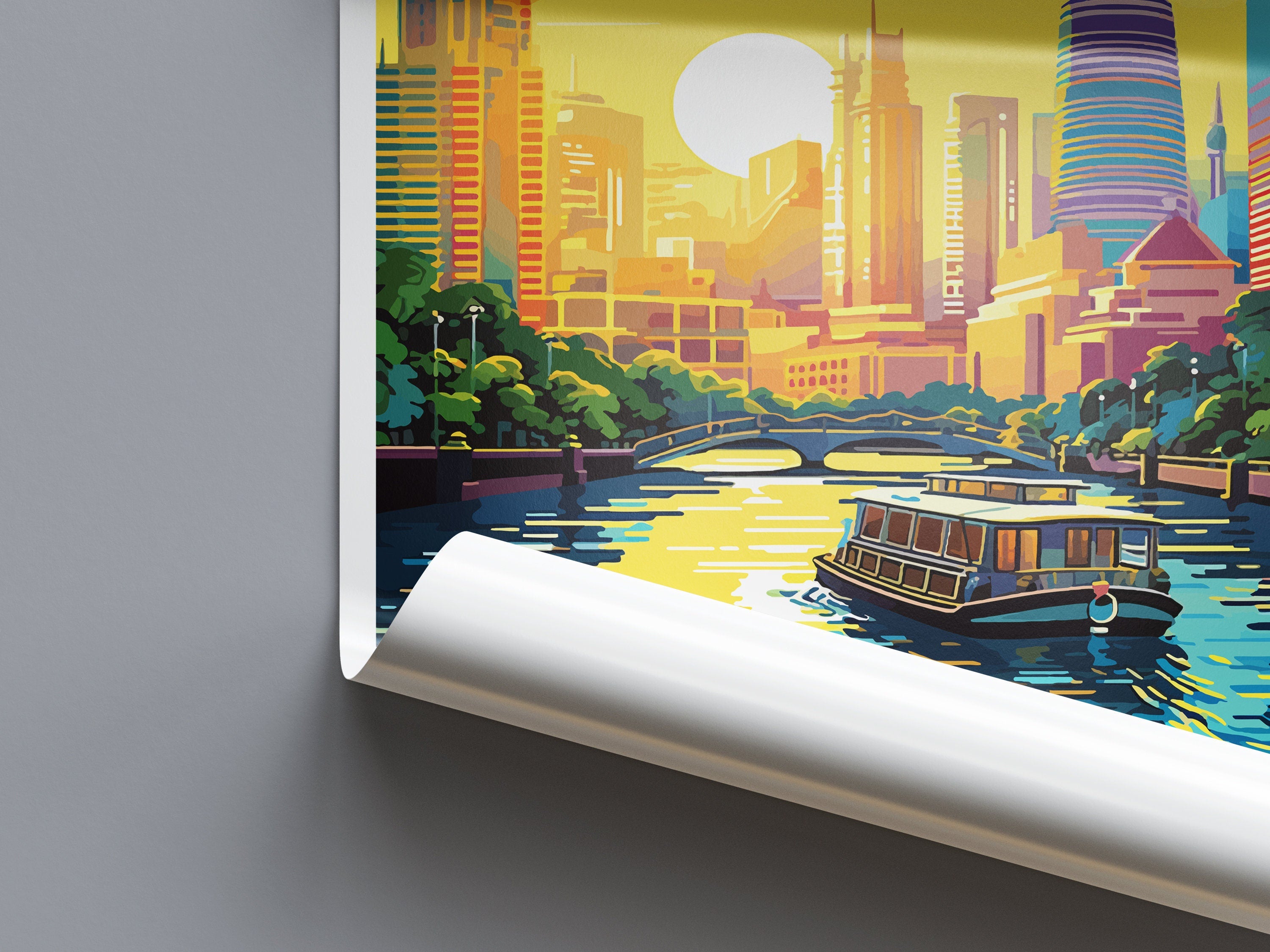 Bangkok Travel Print