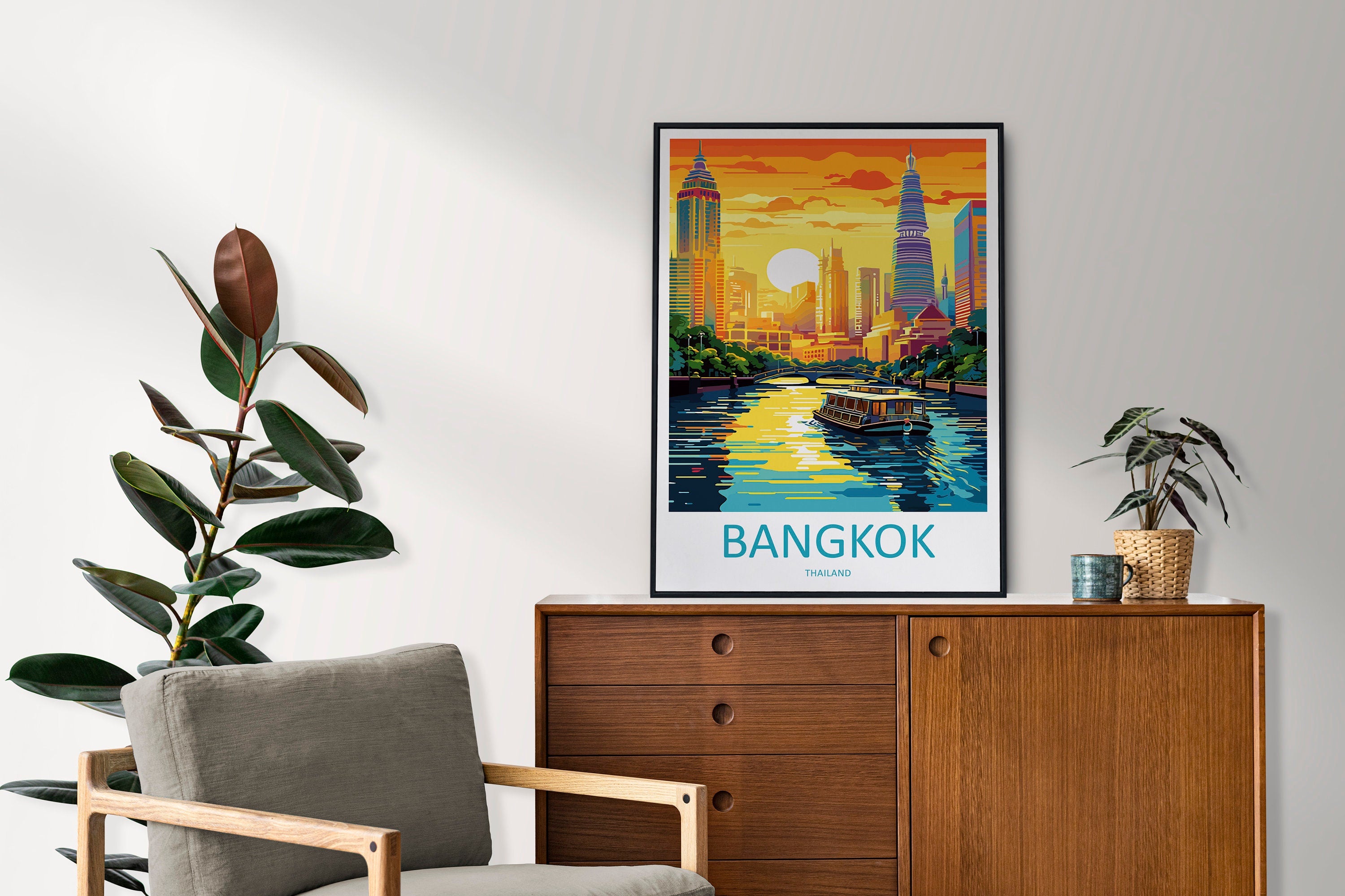 Bangkok Travel Print