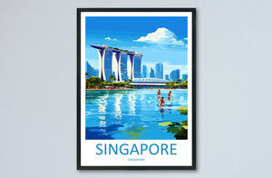 Marina Bay Sands Travel Print