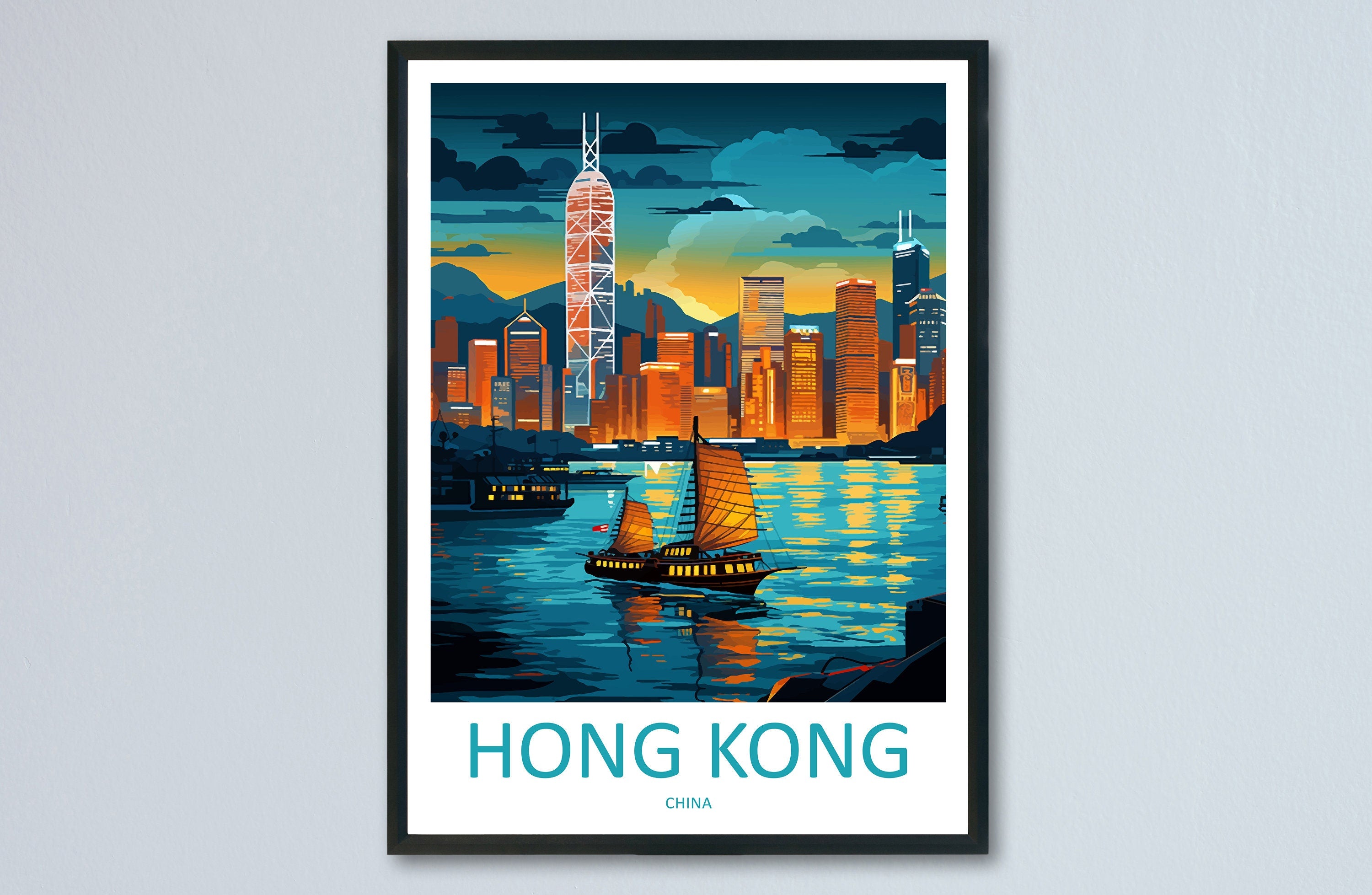 Hong Kong Travel Print