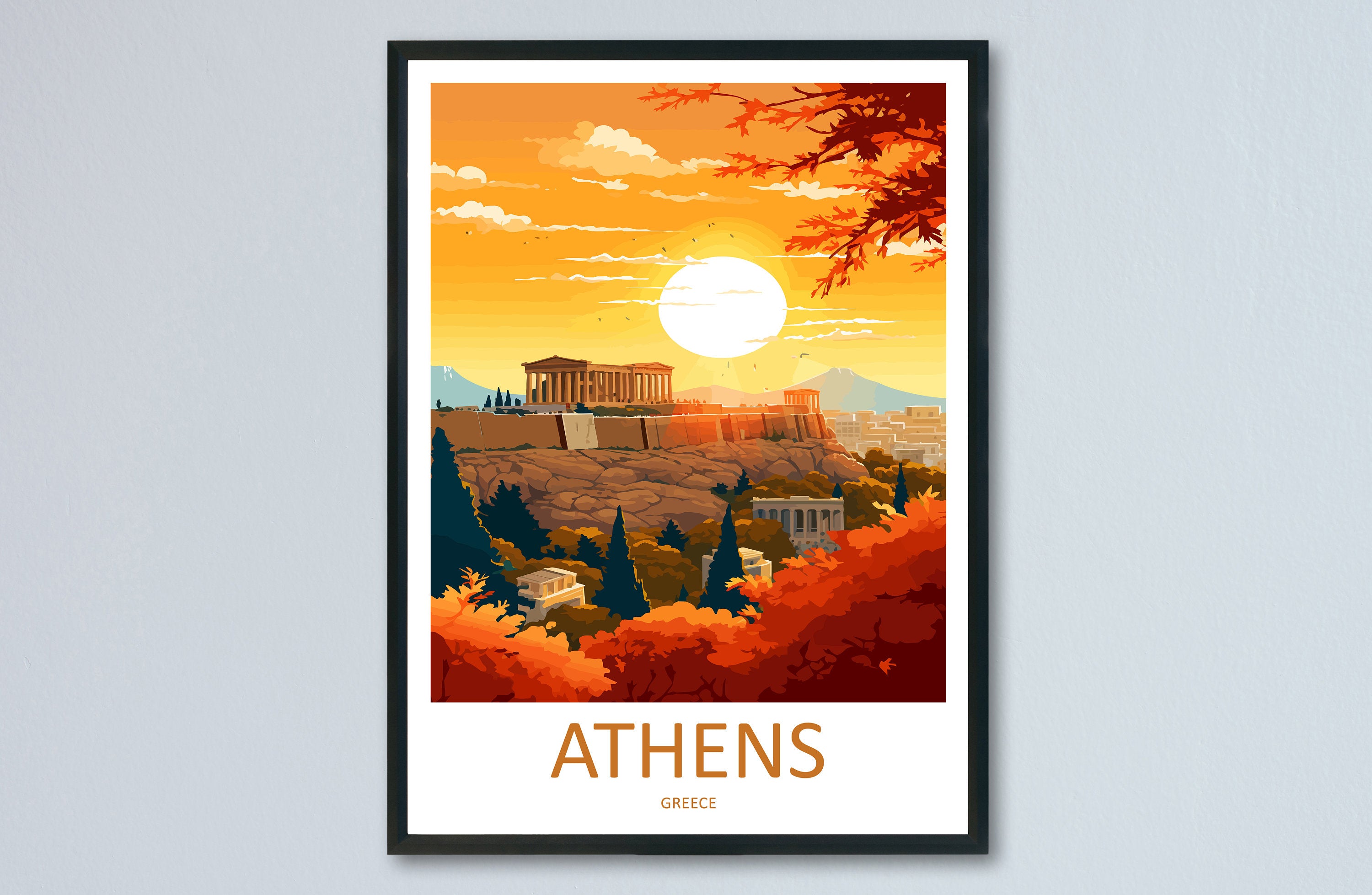 Athens Travel Print