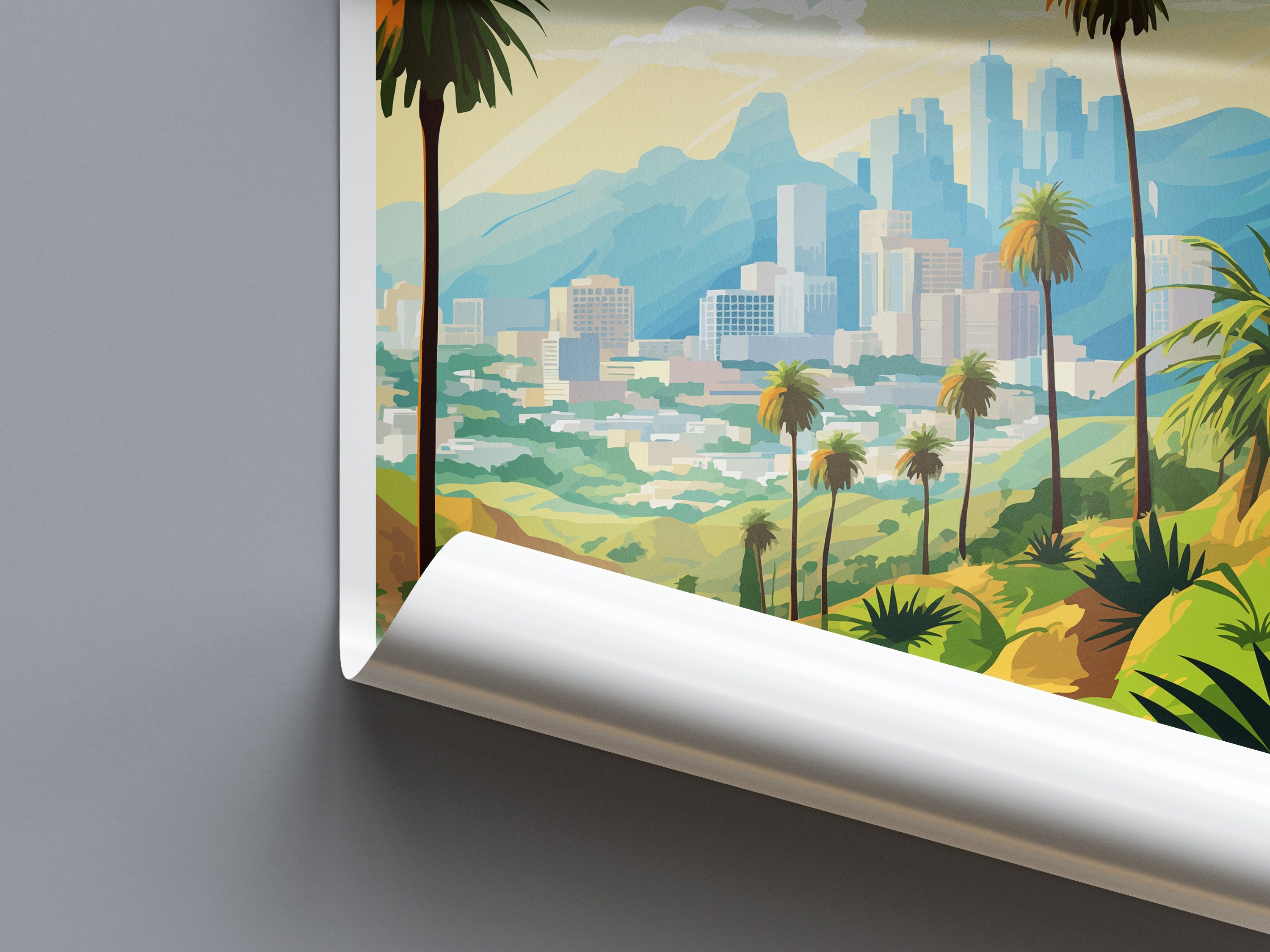 Los Angeles Travel Print